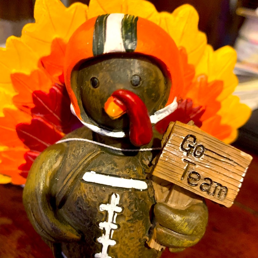 “Turkey” holding a Go team sign